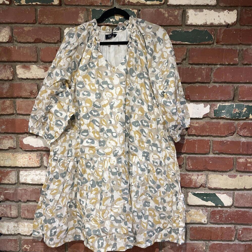 ABLE Hannah Raglan Flounce Floral 100% Cotton Dress   NWT $150 msrp - Picture 3 of 9